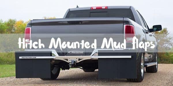 hitch mounted mud flaps