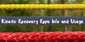 Kinetic Recovery Rope Info and Usage
