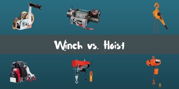 Winch vs hoist difference